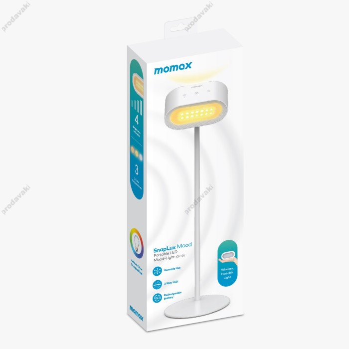 Лампа настільна Momax QL13W SnapLux Mood Portable LED Mood-Light White