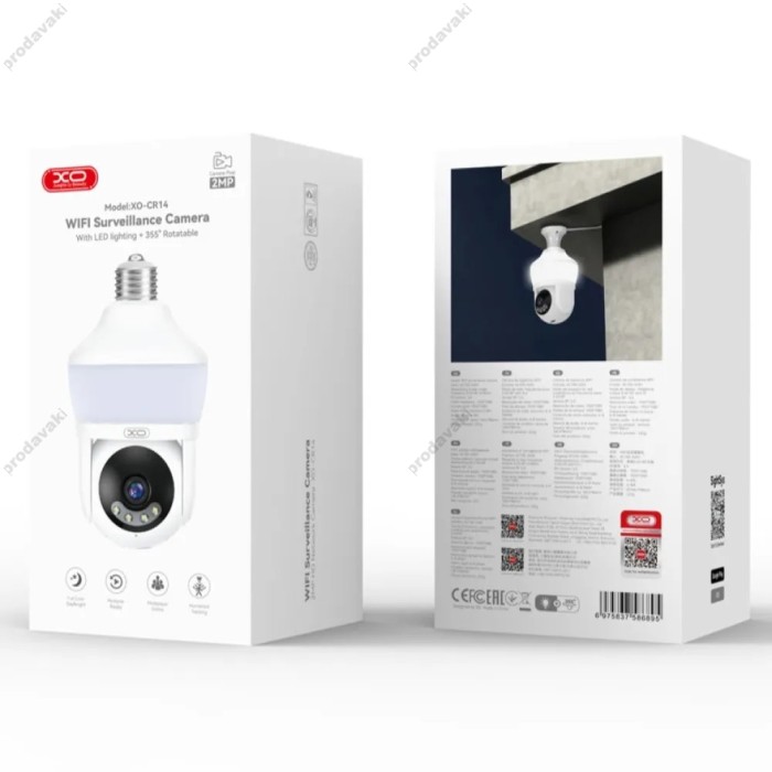 Камера відеоспостереження XO CR14 Standard Edition Magic Bulb Pixel Camera 200W White