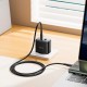 Мережевий зарядний пристрій HOCO C158A Upgrade charger Type-C cable 45W Black