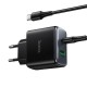 Мережевий зарядний пристрій HOCO C158A Upgrade charger Type-C cable 45W Black