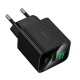 Мережевий зарядний пристрій HOCO CS84A Excellent charger with digital display 30W Black