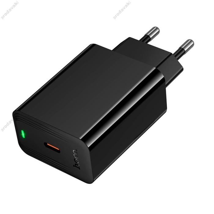 Мережевий зарядний пристрій HOCO CS93A Leader single port charger Type-C cable 20W Black