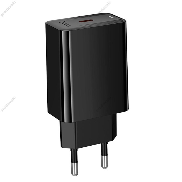 Мережевий зарядний пристрій HOCO CS93A Leader single port charger Type-C cable 20W Black