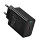 Мережевий зарядний пристрій HOCO CS93A Leader single port charger Type-C cable 20W Black