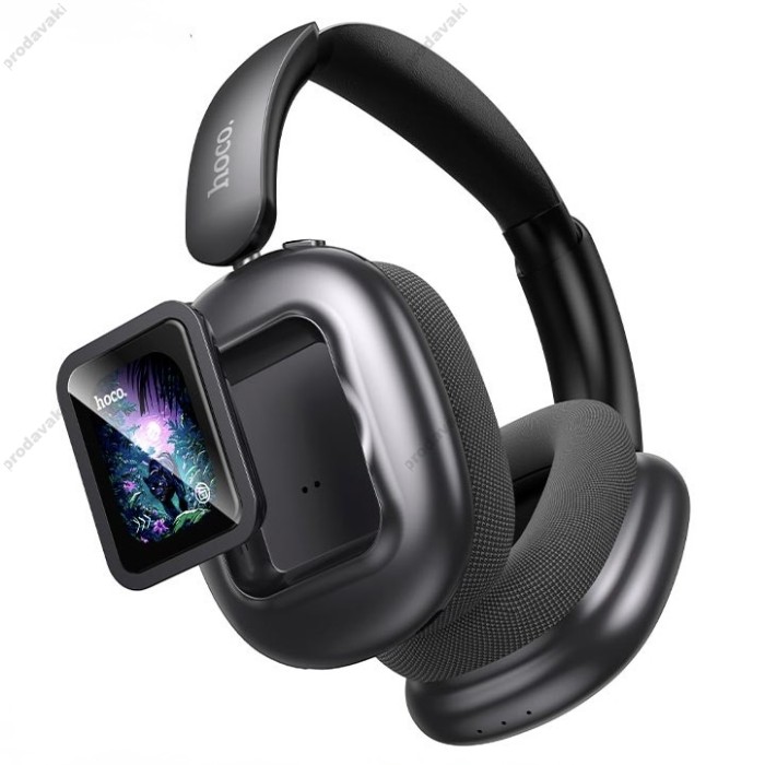 Бездротові Bluetooth навушники Hoco ESD23 Lasting ANC headphones with display BT 6.0 Black