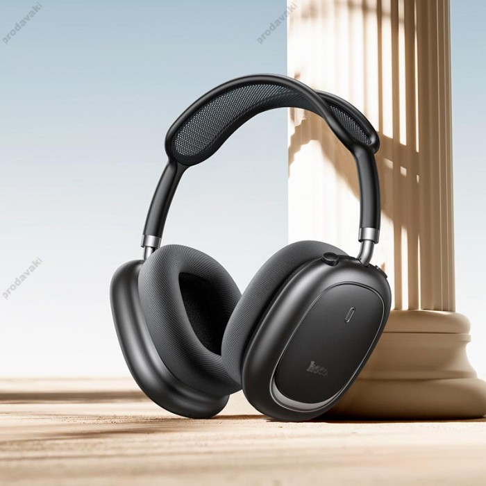 Бездротові Bluetooth навушники Hoco W68 Calma ANC noise-canceling headphones BT 6.0 Metal grey