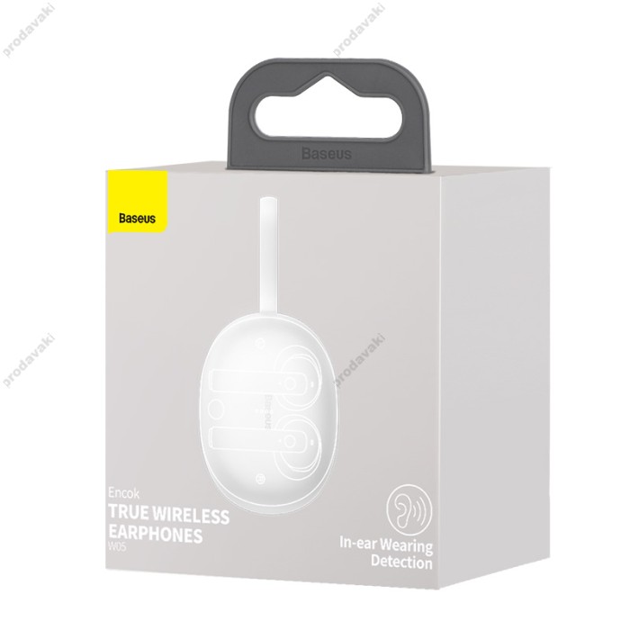 Бездротові Bluetooth навушники Baseus W05 Encok True Wireles BT 5.0 White