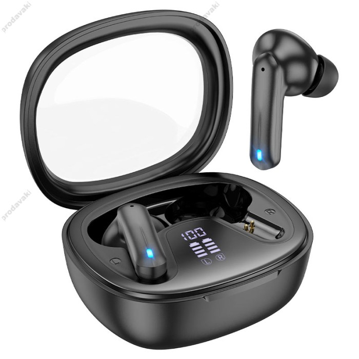 Бездротові Bluetooth навушники HOCO EQ6 Shadow true wireless headset BT 5.3 Black