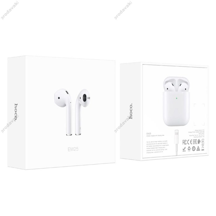 Бездротові Bluetooth навушникиі HOCO EW25 True wireless headset BT 5.3 White