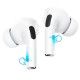 Бездротові Bluetooth навушники HOCO EW51 True ANC noise reduction headset BT 5.3 White
