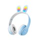 Бездротові Bluetooth навушники CH UK B12 Rabbit Ear BT 5.0 Light Blue