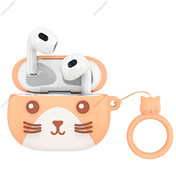 Бездротові Bluetooth навушники HOCO EW46 True wireless stereo headset TWS BT 5.3 Khaki Cat