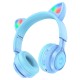 Бездротові Bluetooth навушники HOCO W39 CAT Ear KIDS BT headphoness BT 5.3 Blue