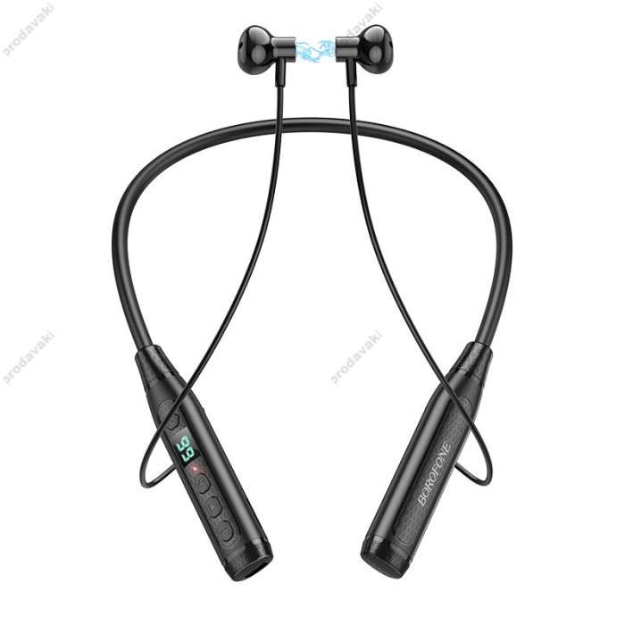 Бездротові Bluetooth навушники BOROFONE BE61 Traveller neckband BT 5.3 Black