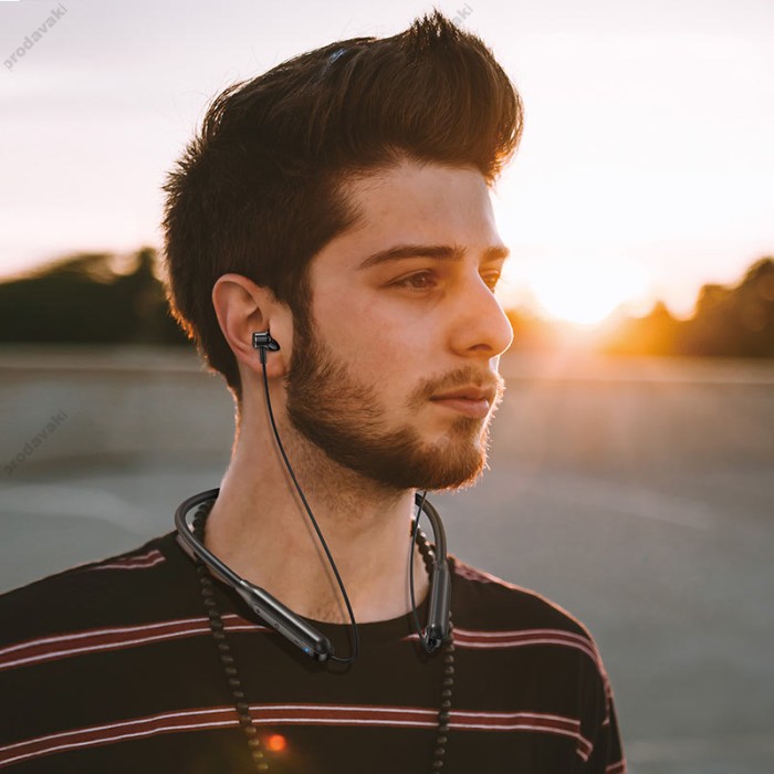 Бездротові Bluetooth навушники Hoco ES58 Sound tide sports headset BT 5.0 Black