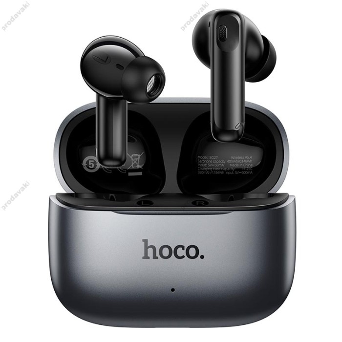 Бездротові Bluetooth навушники HOCO EQ27 Fun smart AI translation headset BT 5.4 Black