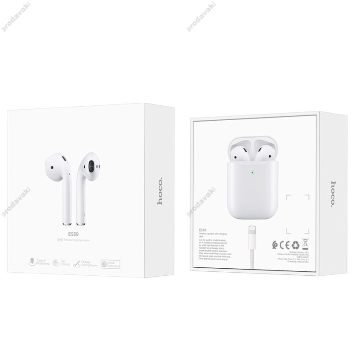 Бездротові Bluetooth навушники HOCO ES39 Series BT 5.0 White