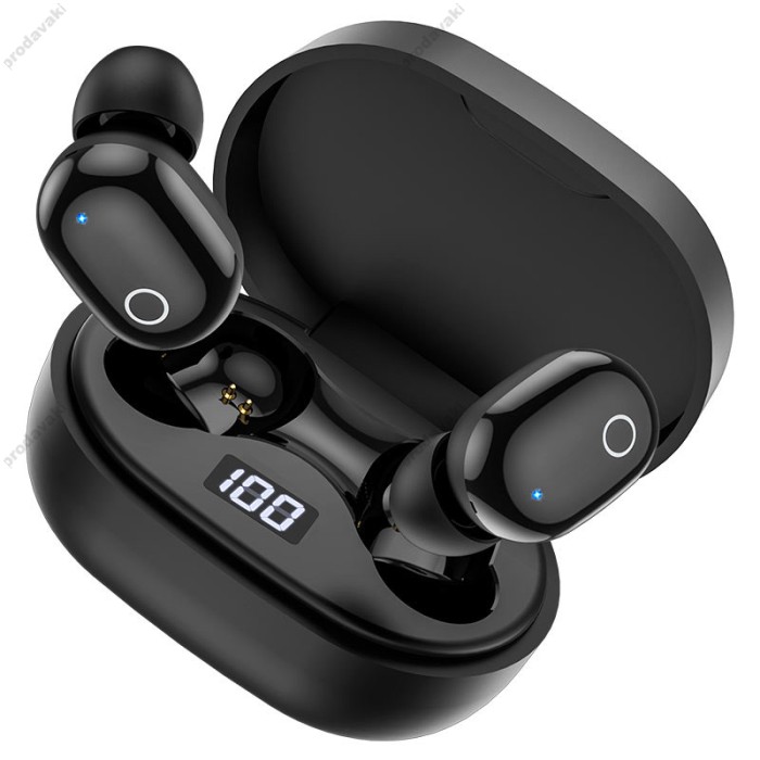 Бездротові Bluetooth навушники Borofone BW06 Manner true wireless headset BT 5.1 Black