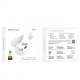 Бездротові Bluetooth навушники Borofone BW06 Manner true wireless headset BT 5.1 White