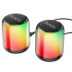 Портативна колонка Bluetooth HOCO BS56 Colorful wired computer speaker 10W Black