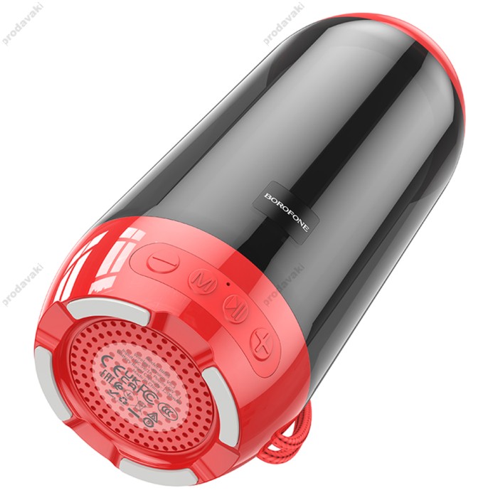 Портативна колонка Bluetooth BOROFONE BR25 Crazy sound colorful luminous 5W Red