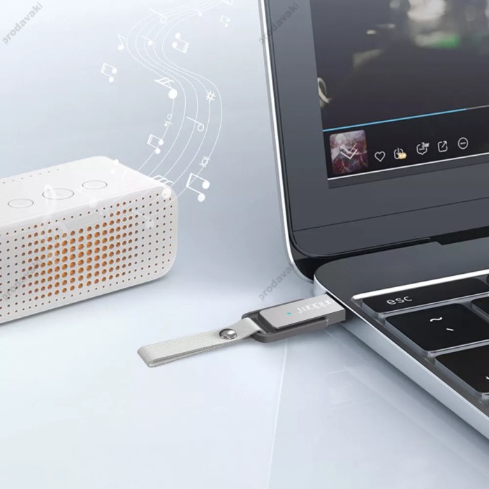 Аудіо ресивер Bluetooth Earldom ET-BR22 Silver