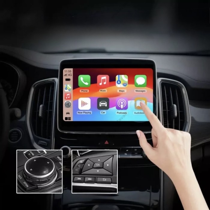 Автомобільний бездротовий адаптер CarPlay/Android Auto Earldom ET-CP04