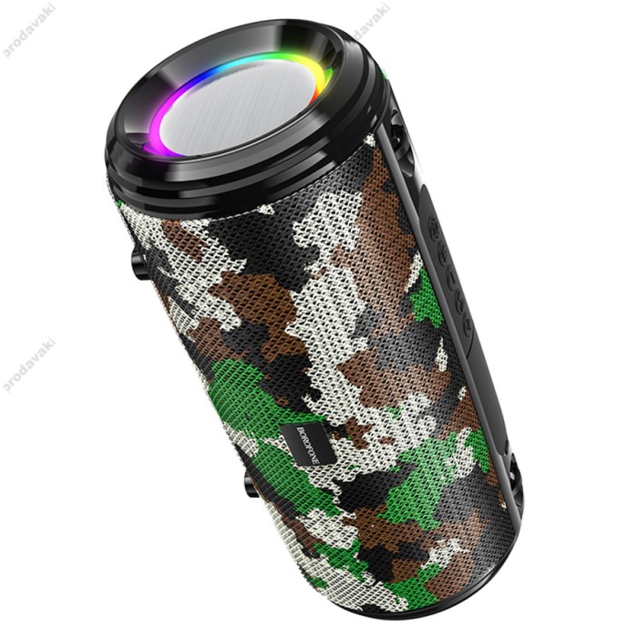 Портативна колонка Bluetooth BOROFONE BR13 Young sports 10W camouflage green