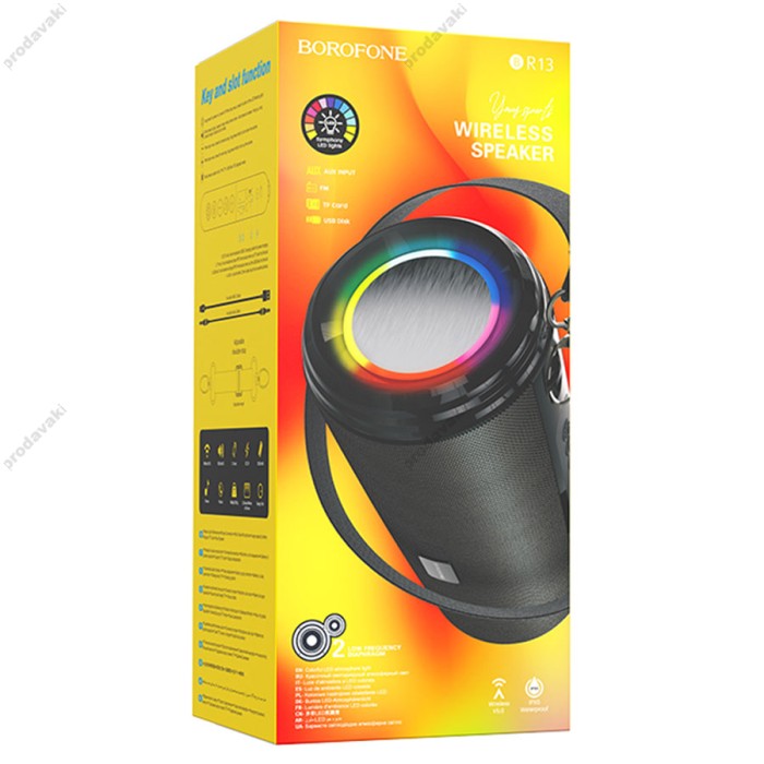 Портативна колонка Bluetooth BOROFONE BR13 Young sports 10W black