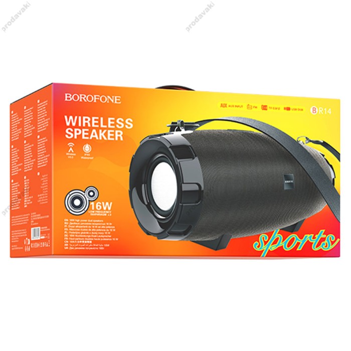 Портативна колонка Bluetooth BOROFONE BR14 Coolant sports 16W black