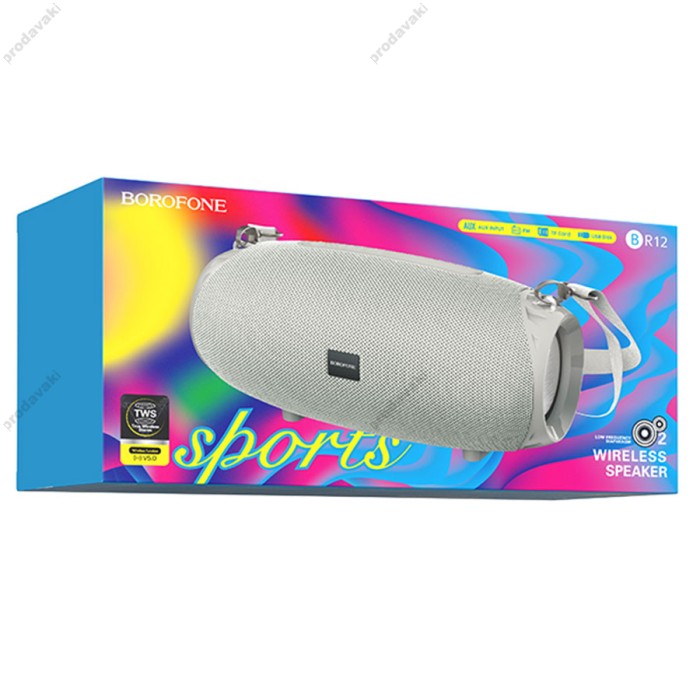Портативна колонка Bluetooth BOROFONE BR12 Amplio sports 10W grey