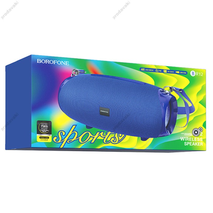 Портативна колонка Bluetooth BOROFONE BR12 Amplio sports 10W blue