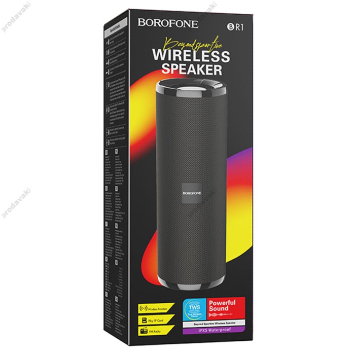 Портативна колонка Bluetooth BOROFONE BR1 Beyond sportive 10W black