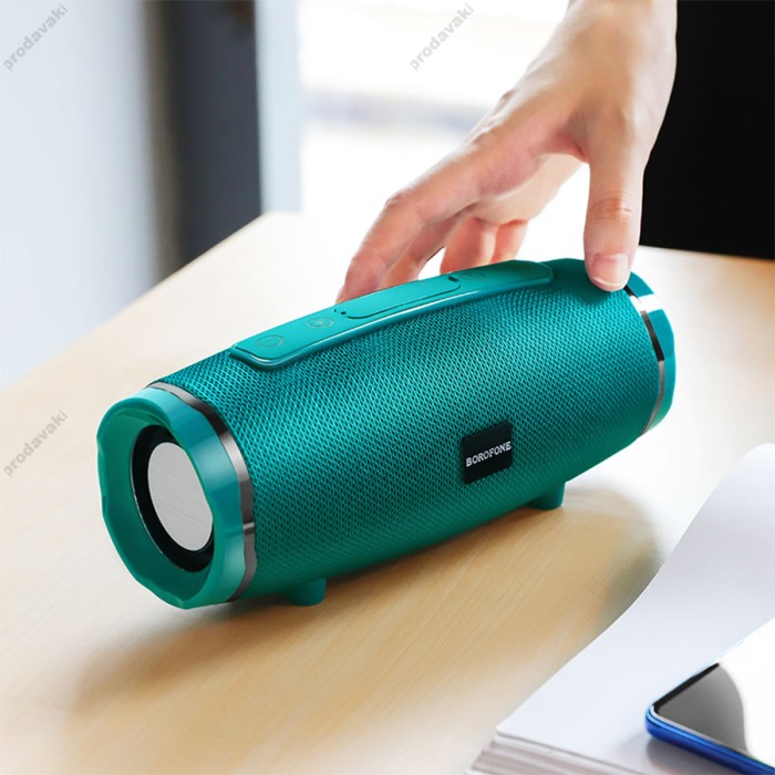 Портативна колонка Bluetooth BOROFONE BR3 Rich sound sports 5W peacock blue