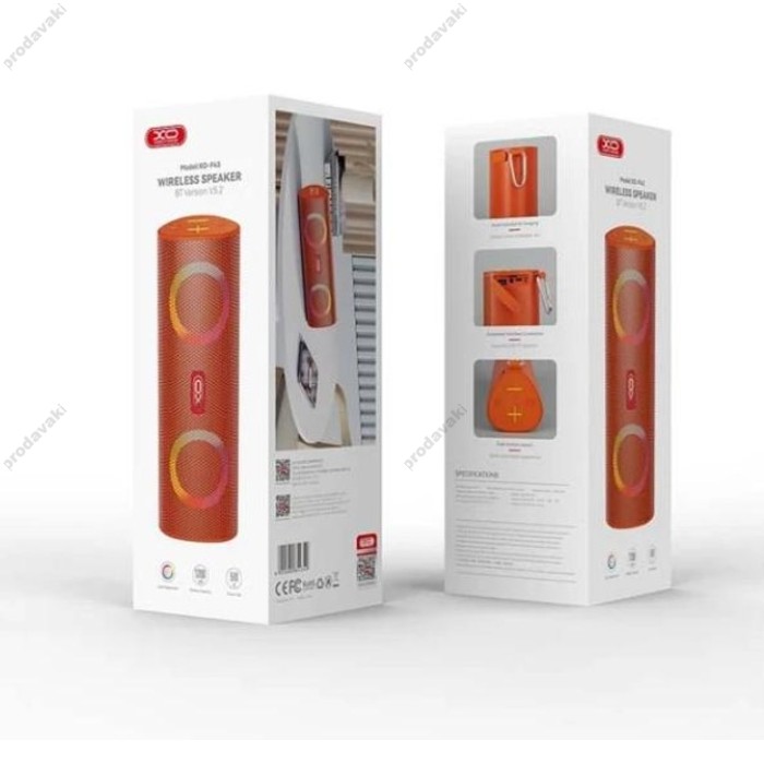 Портативна колонка Bluetooth XO F43 outdoor dual speaker RGB 10W Orange