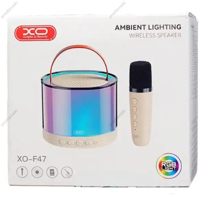 Портативна колонка Bluetooth XO F47 Aurora Atmosphere Light 5W White