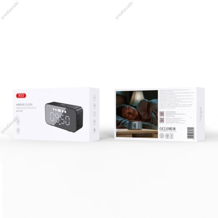 Портативна колонка Bluetooth XO F41 Mirror Clock Speake 5W Black