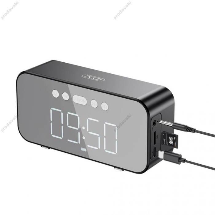 Портативна колонка Bluetooth XO F41 Mirror Clock Speake 5W Black