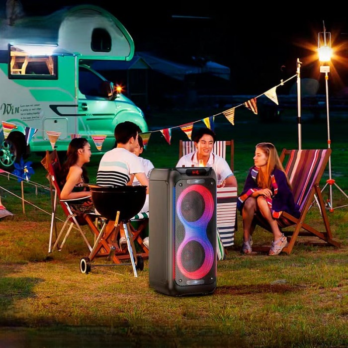 Портативна колонка Bluetooth HOCO DS54 Precious RGB Light BT speaker BT5.0 50W black