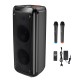 Портативна колонка Bluetooth HOCO DS53 Flame light BT speaker 120W black