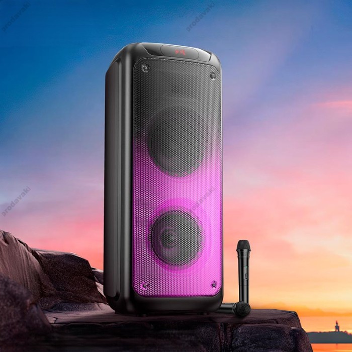 Портативна колонка Bluetooth HOCO DS53 Flame light BT speaker 120W black