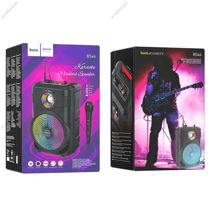 Портативна колонка Bluetooth HOCO BS46 Mature outdoor BT speaker 10W Black