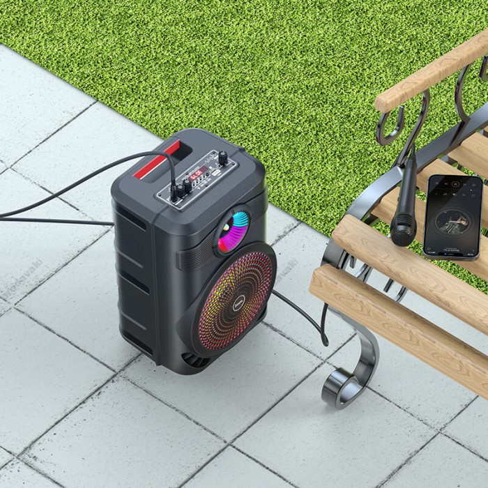 Портативна колонка Bluetooth HOCO BS46 Mature outdoor BT speaker 10W Black