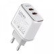 Мережевий зарядний пристрій LDNIO A2528C Home Charger PD 2xUSB-C 35W White