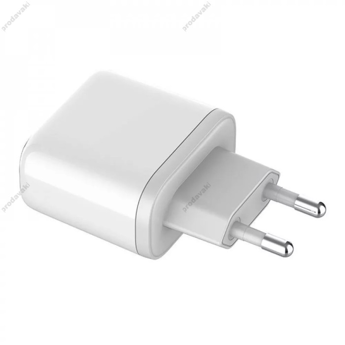 Мережевий зарядний пристрій LDNIO A2528C Home Charger PD 2xUSB-C 35W White