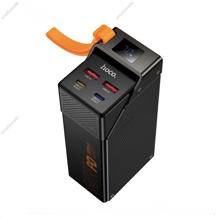 Повербанк портативний акумулятор Power Bank Hoco DB100 Harmony fully compatible 65W 30000 mAh Black