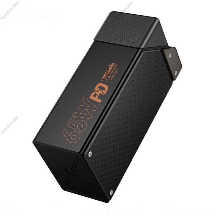 Повербанк портативний акумулятор Power Bank Hoco DB100 Harmony fully compatible 65W 30000 mAh Black