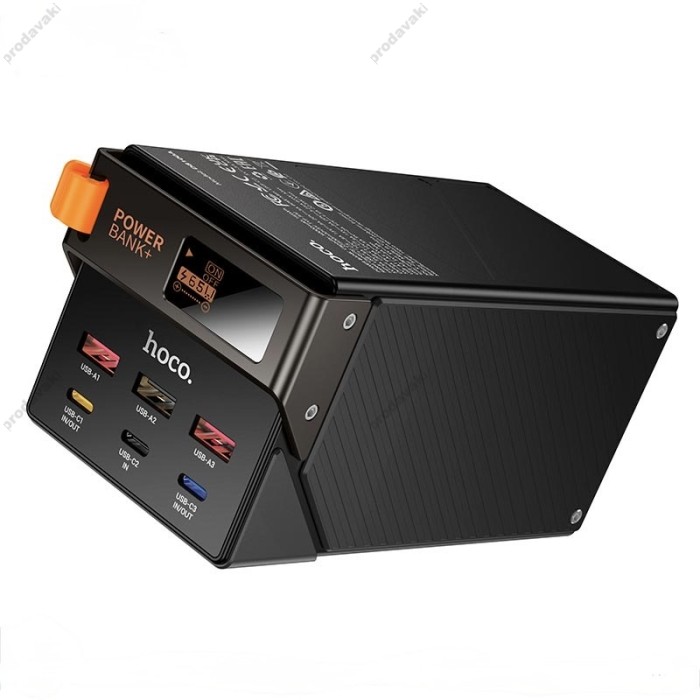 Повербанк портативний акумулятор Power bank Hoco DB100A Harmony fully compatible 65W 50000 mAh Black