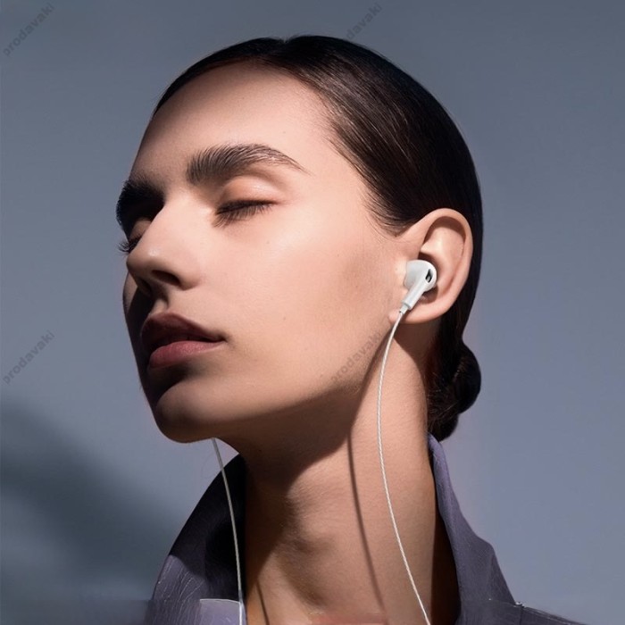 Дротові навушники HOCO DM48 Rock digital wire control earphones with microphone Type-C White