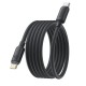 Кабель Baseus Foamed Silicone Pro Magnetic Tipe-C to Type-C 100W 5A 1m Black E0426D00